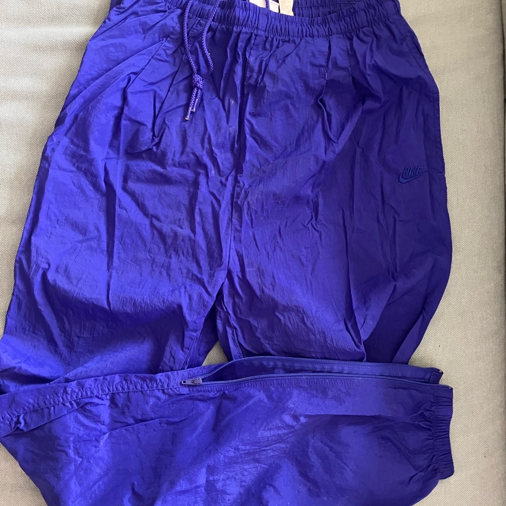 Nike Vintage 80s Blue Parachute Pants
